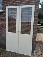 Openslaande deuren antiek 120x210cm enkel glas, Doe-het-zelf en Verbouw, Deuren en Horren, Ophalen, Gebruikt, 120 cm of meer, Binnendeur