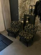 Kleine fauteuils + bijzettafeltje, Ophalen, Zo goed als nieuw, Minder dan 75 cm, 50 tot 75 cm