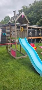 Nette Speelhuisje met glijbaan., Kinderen en Baby's, Speelgoed | Buiten | Speeltoestellen, Ophalen, Gebruikt, Glijbaan