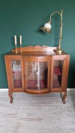Antieke theekast met geslepen glas, Antiek en Kunst, Antiek | Meubels | Kasten, Ophalen