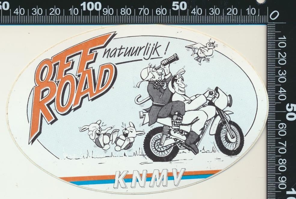 Sticker: KNMV - Off Road natuurlijk, Verzamelen, Ophalen of Verzenden, Zo goed als nieuw, Auto of Motor