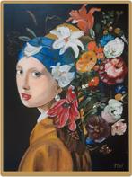 Meisje met de parel 80-60cm wegens opruiming voor spotprijs, Ophalen of Verzenden