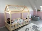 Peuter Huisbed 15070 160x80 200x90 Blank Hout, 85 tot 100 cm, Nieuw, Ophalen of Verzenden, Lattenbodem