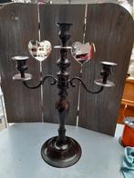 Zeer grote metalen kandelaar, Antiek en Kunst, Antiek | Kandelaars, Ophalen of Verzenden, Koper of Brons