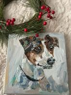Jack - schilderij~honden ~kleintje kunst ~atelier, Ophalen of Verzenden, Nieuw, Minder dan 50 cm, Schilderij