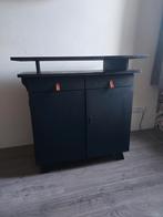 Prachtige vintage commode, mat zwart, Kinderen en Baby's, Kinderkamer | Commodes en Kasten, Ophalen, Zo goed als nieuw, 75 tot 100 cm