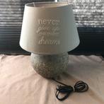 Mooie keramieken lamp met textuur en inspirerende lampenkap, Ophalen, Gebruikt, Stof, Landelijk