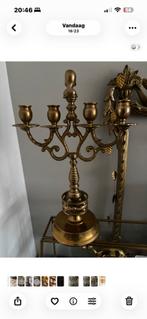 Antieke Kandelaar - Zware Kwaliteit, Antiek en Kunst, Ophalen of Verzenden, Koper of Brons