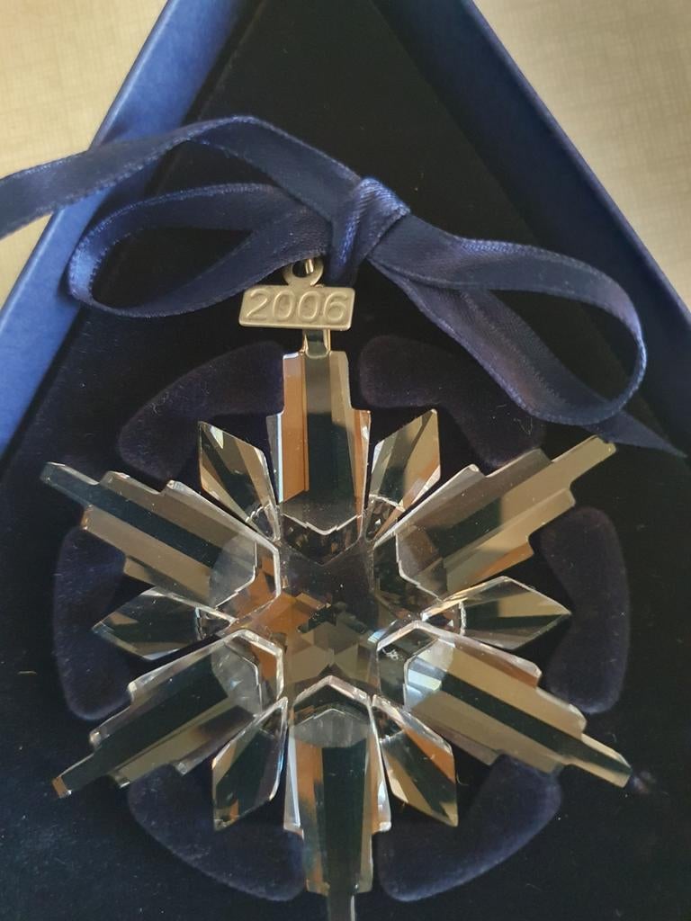 Kerstster 2006 Swarovski helemaal gaaf., Verzamelen, Swarovski, Zo goed als nieuw, Figuurtje, Ophalen of Verzenden