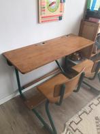 Oud schoolbankje, Ophalen, Gebruikt, Bureau