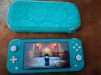 Nintendo Switch Lite Turquoise + Case, Spelcomputers en Games, Spelcomputers | Nintendo Switch, Ophalen of Verzenden, Zo goed als nieuw