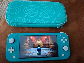 Nintendo Switch Lite Turquoise + Case beschikbaar voor biedingen