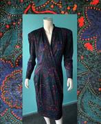 Vintage Luisa Spagnoli jurk donkergroen maat 38, Gedragen, Knielengte, Maat 38/40 (M), Luisa Spagnoli