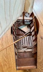 Houten model zeilboot, Hobby en Vrije tijd, Modelbouw | Boten en Schepen, Ophalen, Gebruikt, Overige merken