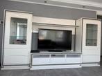 Glans Witte Woonkamer Set, Huis en Inrichting, Kasten | Televisiemeubels, Ophalen, Gebruikt, 200 cm of meer, 150 tot 200 cm