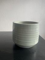 Groene bloempot rond, Ophalen, Rond, Aardewerk, Binnen