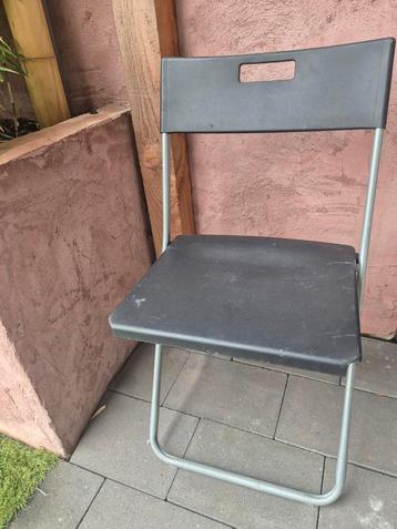 Zwarte ikea klapstoelen 6 stuks beschikbaar voor biedingen