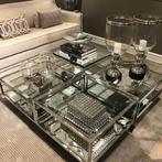 Eichholtz Tortona salontafel set Nickel, Ophalen of Verzenden, Rechthoekig, 50 tot 100 cm, Minder dan 50 cm