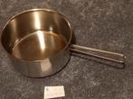 1 Steelpan 19 rond  Hoog 9,5 cm.  Handgreep 15 cm., Ophalen, Zo goed als nieuw
