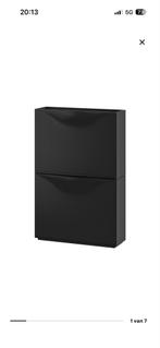 Ikea schoenenkast / opberger - zwart, ondiep, Huis en Inrichting, Kasten | Schoenenkasten, Ophalen, Zo goed als nieuw