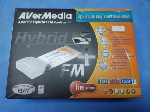 Avermedia tv fm dvb-t cardbus mediaplayer voor laptop tv kij, Computers en Software, Videokaarten, Gebruikt, Ophalen of Verzenden