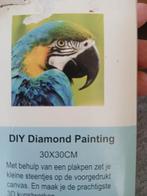 Diamond Painting Papegaai - 30x30cm, Hobby en Vrije tijd, Ophalen, Nieuw, Knutselwerk