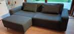 [Gratis] 3-zits bankstel, antraciet met hocker, Huis en Inrichting, Ophalen, Gebruikt, Stof