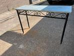 Sidetable van metaal, Tuin en Terras, Ophalen, Zo goed als nieuw, X, Metaal
