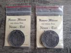 2 stuks, Hanse-Munze Neuss-Tiel 1984 tin, Postzegels en Munten, Penningen en Medailles, Ophalen of Verzenden