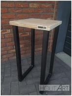Zuil / Plantenzuil steigerhout met STALEN onderstel NIEUW, Info@hout-art.nl, Nieuw, Ophalen of Verzenden, Hoeves 3 in Schijndel
