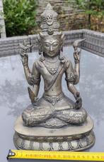 mooie verzilverde Shiva Shiwa uit India, Ophalen of Verzenden