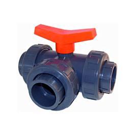 CH 3-weg kogelkraan PVC Ø50 mm – professionele uitvoering, Tuin en Terras, Vijver-toebehoren, Nieuw, Overige typen, Ophalen of Verzenden