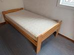 Houten Eenpersoonsbed, Huis en Inrichting, Slaapkamer | Bedden, Ophalen, 90 cm, Eenpersoons, Bruin
