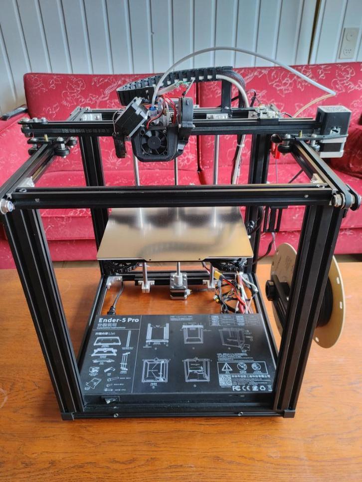 Gemodificeerde Ender 5 Pro – instapklaar, veel extra’s, Computers en Software, 3D Printers, Gebruikt, Ingebouwde Wi-Fi, Ophalen