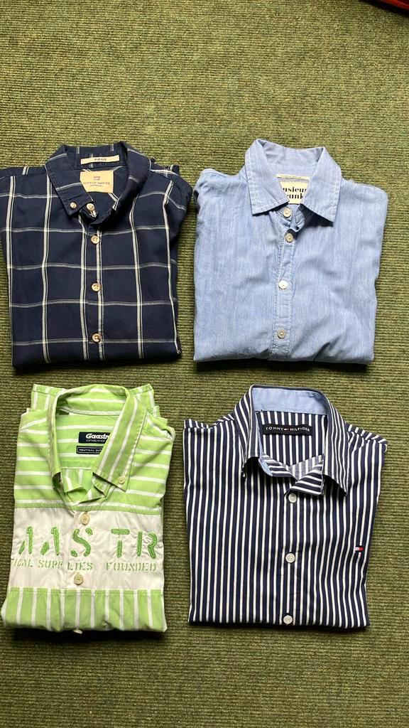 4  merk overhemden 140, Kinderen en Baby's, Kinderkleding | Maat 140, Gebruikt, Jongen, Overhemd of Blouse, Ophalen of Verzenden
