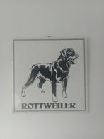 Tegel met rottweiler, Ophalen