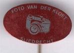 Foto van der Kloet Sliedrecht blik speldje ( V_155 ), Verzenden, Zo goed als nieuw, Merk, Speldje of Pin