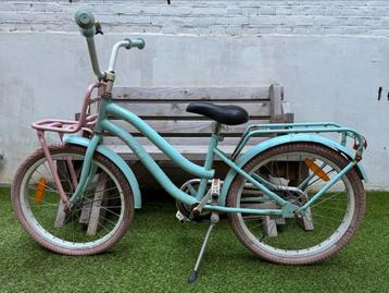 20 inch cargo meisjesfiets roze/mint beschikbaar voor biedingen