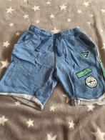 Blauwe korte broek sweatpants maat 122/128, Broek, Gebruikt, Ophalen of Verzenden, Hema