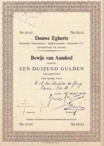 Douwe Egberts aandeel, Postzegels en Munten, Ophalen of Verzenden, 1950 tot 1970, Aandeel