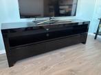 Tv meubel zwart, Huis en Inrichting, Kasten | Televisiemeubels, Ophalen, Gebruikt, 100 tot 150 cm, Minder dan 100 cm