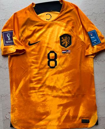 Nederlands Elftal Shirt Thuis - Match Detail USA - Gakpo # 8 beschikbaar voor biedingen
