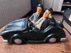 Laurel & Hardy Beeld in Auto - 31x12x17 cm, Antiek en Kunst, Ophalen of Verzenden