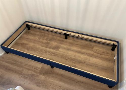 VidaXL bedframe blauw 80x200, Huis en Inrichting, Slaapkamer | Bedden, Zo goed als nieuw, Eenpersoons, 80 cm, 200 cm, Hout, Blauw