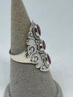 Zilveren ring met echte robijn maat 19, 20 of groter, Info@zilverenedelstenen.com, Nieuw, 5646JA