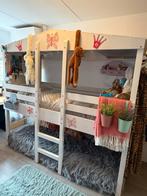 Stoer Massief hout huis bed - Halfhoogslaper, Ophalen, Gebruikt, 70 tot 85 cm, Hoogslaper of Stapelbed