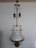 Antiek koperen olielamp., Antiek en Kunst, Ophalen of Verzenden