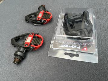 race fiets pedalen + nieuwe schoenplaatjes "Time" beschikbaar voor biedingen