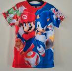Sonic vs Mario shirt Maat 110/116, Ophalen of Verzenden, Nieuw, Jongen of Meisje, Shirt of Longsleeve