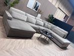 ZGAN Velvet Velours U-Bank/Hoekbank - Champagne - NU €1500, Hoekbank, 300 cm of meer, Zo goed als nieuw, Vierpersoons of meer